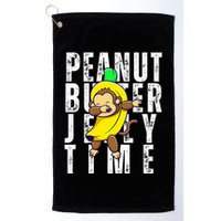 Peanut Butter Jelly Time Monkey Dancing In A Banana Golf Towel