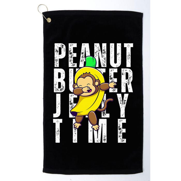 Peanut Butter Jelly Time Monkey Dancing In A Banana Golf Towel