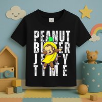 Peanut Butter Jelly Time Monkey Dancing In A Banana Toddler T-Shirt