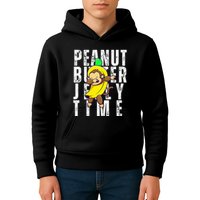 Peanut Butter Jelly Time Monkey Dancing In A Banana Kids Hoodie