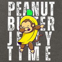 Peanut Butter Jelly Time Monkey Dancing In A Banana Cotton Canvas Backpack