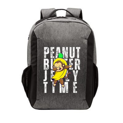 Peanut Butter Jelly Time Monkey Dancing In A Banana Vector Backpack