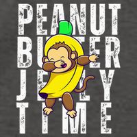 Peanut Butter Jelly Time Monkey Dancing In A Banana Vector Backpack