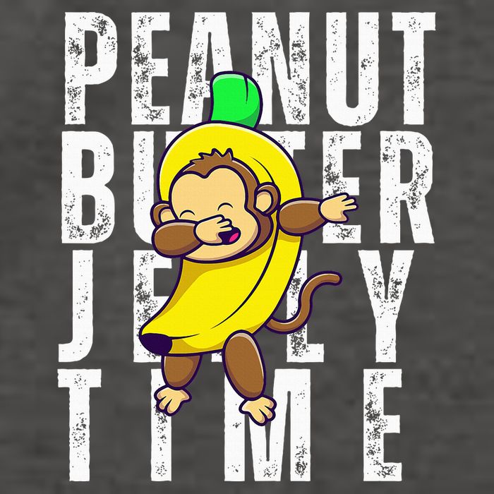 Peanut Butter Jelly Time Monkey Dancing In A Banana Vector Backpack