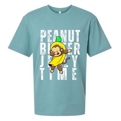 Peanut Butter Jelly Time Monkey Dancing In A Banana Sueded Cloud Jersey T-Shirt