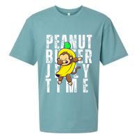 Peanut Butter Jelly Time Monkey Dancing In A Banana Sueded Cloud Jersey T-Shirt