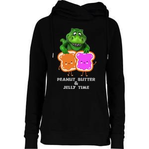 Peanut Butter & Jelly Time Womens Funnel Neck Pullover Hood