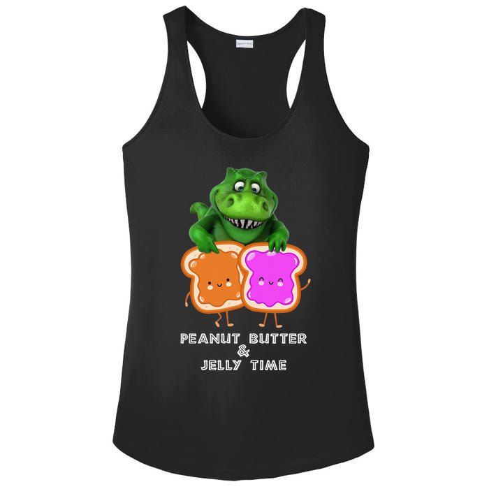 Peanut Butter & Jelly Time Ladies PosiCharge Competitor Racerback Tank