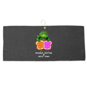 Peanut Butter & Jelly Time Large Microfiber Waffle Golf Towel