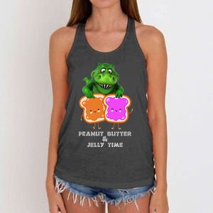 Peanut Butter & Jelly Time Women's Knotted Racerback Tank