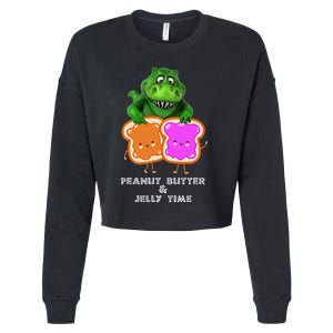 Peanut Butter & Jelly Time Cropped Pullover Crew