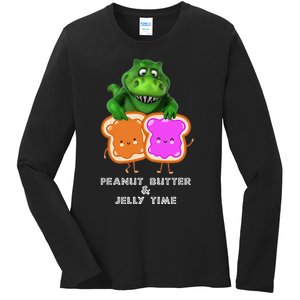 Peanut Butter & Jelly Time Ladies Long Sleeve Shirt