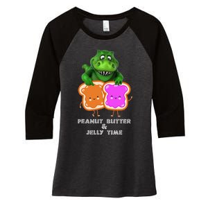 Peanut Butter & Jelly Time Women's Tri-Blend 3/4-Sleeve Raglan Shirt