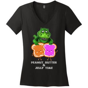 Peanut Butter & Jelly Time Women's V-Neck T-Shirt