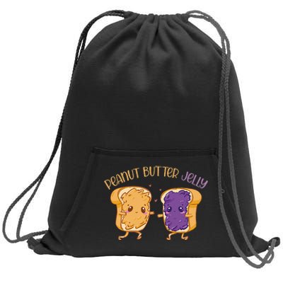 Peanut Butter Jelly Matching Couples Lover Halloween Sweatshirt Cinch Pack Bag