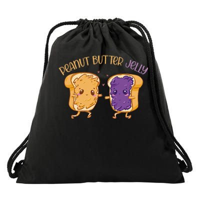 Peanut Butter Jelly Matching Couples Lover Halloween Drawstring Bag