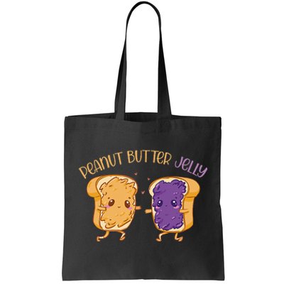 Peanut Butter Jelly Matching Couples Lover Halloween Tote Bag