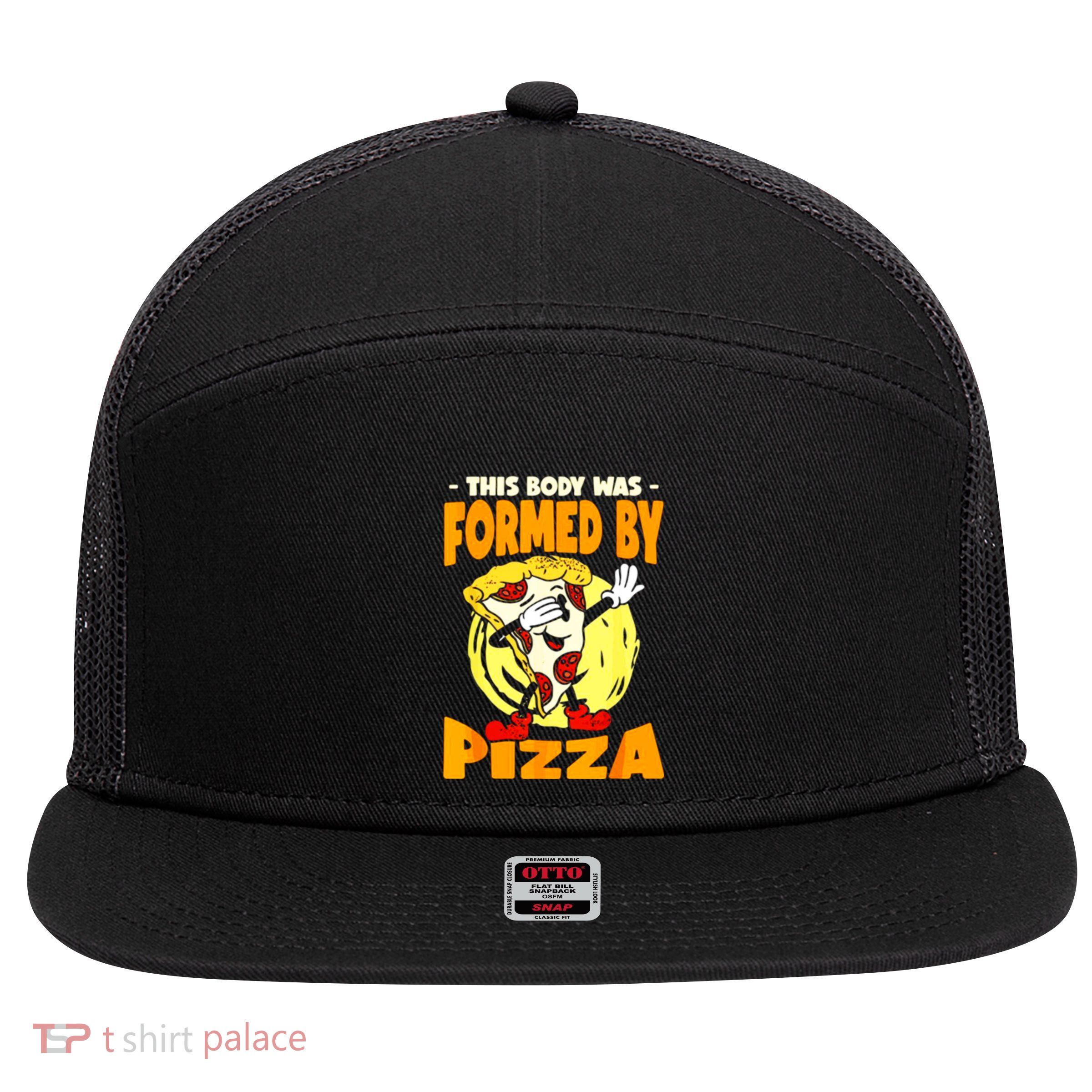 Pizza Branch Jerrys Pizza 7 Panel Mesh Trucker Snapback Hat