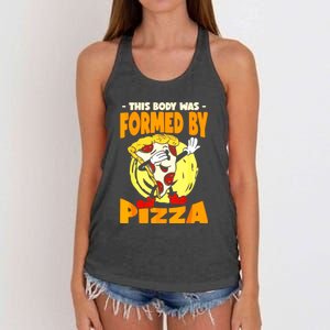 Pizza Branch Jerrys Pizza Women's Knotted Racerback Tank