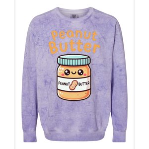 Peanut Butter Jelly Cute Halloween Costumes Friend Matching Colorblast Crewneck Sweatshirt