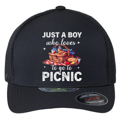 Picnic Basket Just A Who Loves Picnic Family Picnic Fun Gift Flexfit Unipanel Trucker Cap