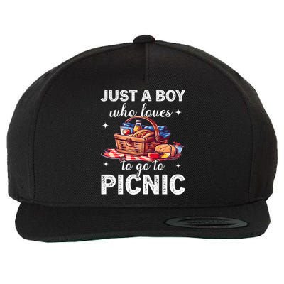 Picnic Basket Just A Who Loves Picnic Family Picnic Fun Gift Wool Snapback Cap