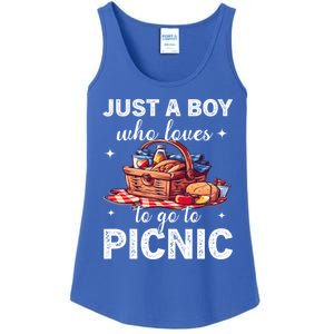 Picnic Basket Just A Who Loves Picnic Family Picnic Fun Gift Ladies Essential Tank