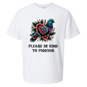 Please Be Kind To Pigeons Sueded Cloud Jersey T-Shirt