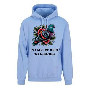 Please Be Kind To Pigeons Unisex Surf Hoodie