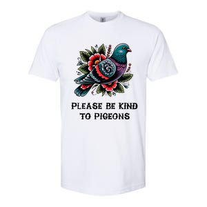 Please Be Kind To Pigeons Softstyle CVC T-Shirt