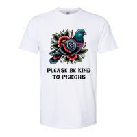 Please Be Kind To Pigeons Softstyle CVC T-Shirt