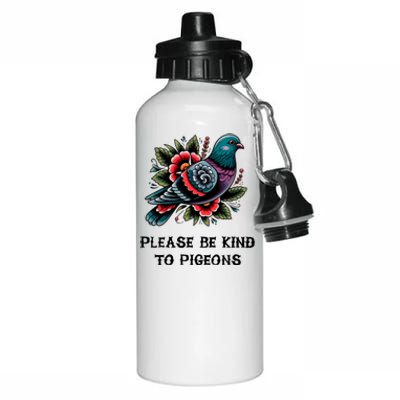 Please Be Kind To Pigeons Aluminum Water Bottle 