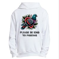 Please Be Kind To Pigeons Urban Pullover Hoodie