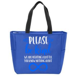 Please Be Kind Autism Awareness Autism Mom Choose Kindness Gift Zip Tote Bag