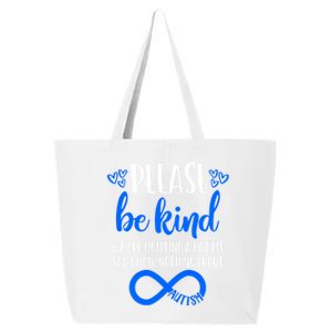 Please Be Kind Autism Awareness Autism Mom Choose Kindness Gift 25L Jumbo Tote