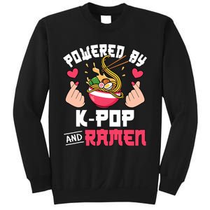 Powered By Kpop And Ramen Cute Kpop Music Anime Lover Sweatshirt