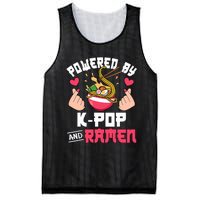 Powered By Kpop And Ramen Cute Kpop Music Anime Lover Mesh Reversible Basketball Jersey Tank