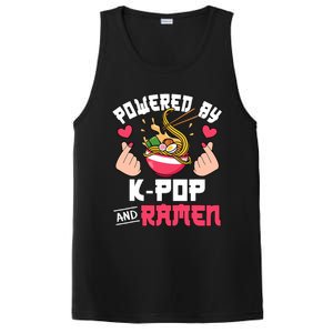 Powered By Kpop And Ramen Cute Kpop Music Anime Lover PosiCharge Competitor Tank