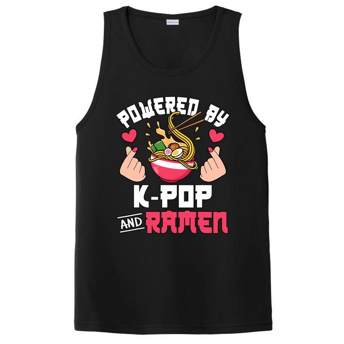 Powered By Kpop And Ramen Cute Kpop Music Anime Lover PosiCharge Competitor Tank