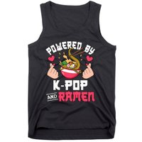 Powered By Kpop And Ramen Cute Kpop Music Anime Lover Tank Top