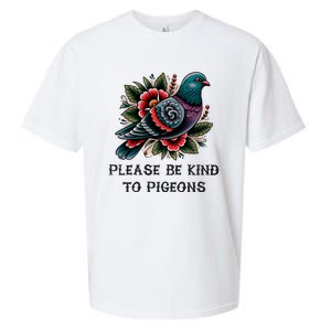 Please Be Kind To Pigeons Sueded Cloud Jersey T-Shirt