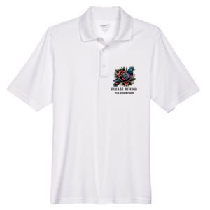 Please Be Kind To Pigeons Men's Origin Performance Pique Polo