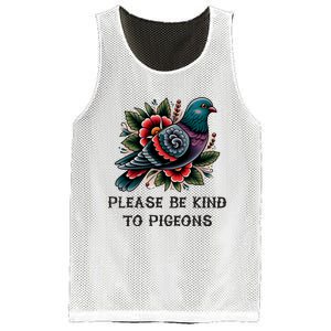 Please Be Kind To Pigeons Mesh Reversible Basketball Jersey Tank