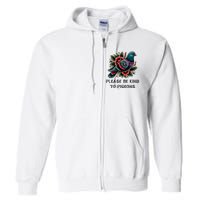 Please Be Kind To Pigeons Full Zip Hoodie