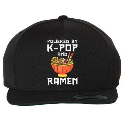 Powered By Kpop And Ra Kpop Merch Merchandise Wool Snapback Cap