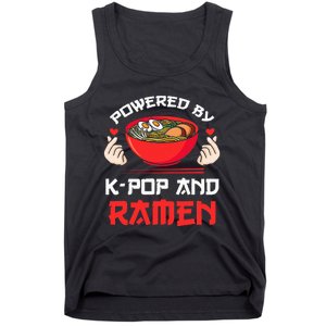 Powered by Kpop and Ra Kpop Merch Merchandise Gift Tank Top