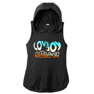 Pebblee Braines Lovejoys Classic Ladies PosiCharge Tri-Blend Wicking Draft Hoodie Tank