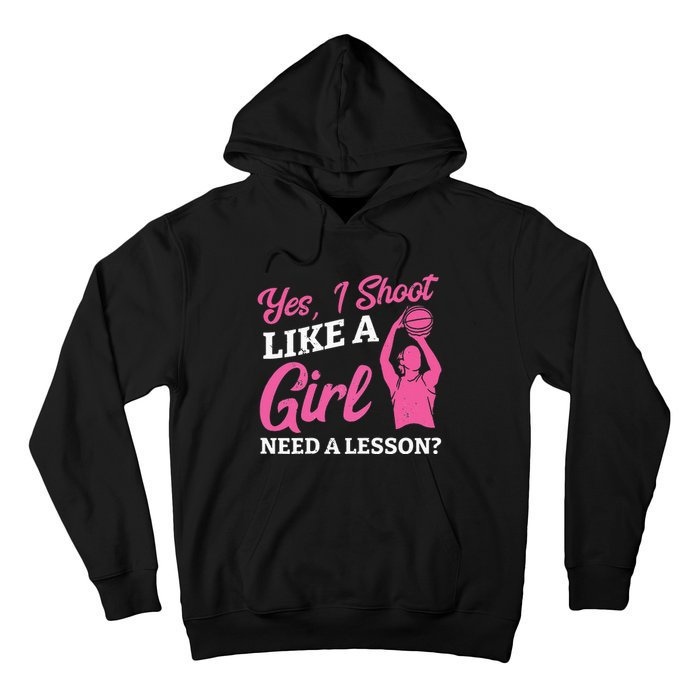 Playing Basketball Like A Girl Baller Basketball Player Girl Hoodie