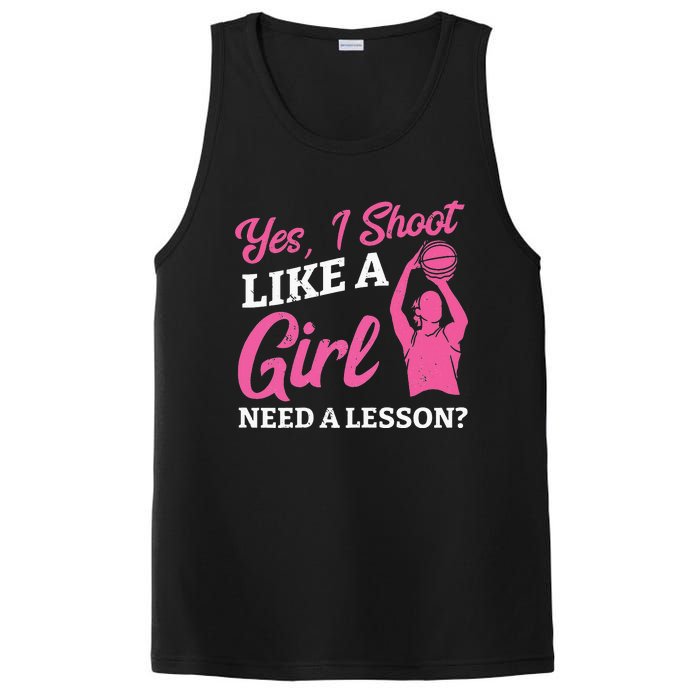 Playing Basketball Like A Girl Baller Basketball Player Girl PosiCharge Competitor Tank