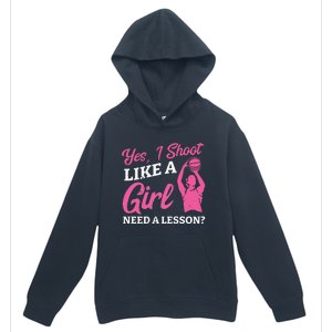 Playing Basketball Like A Girl Baller Basketball Player Girl Urban Pullover Hoodie